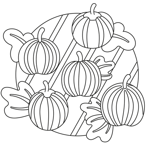 Pumpkin Patch Coloring Page